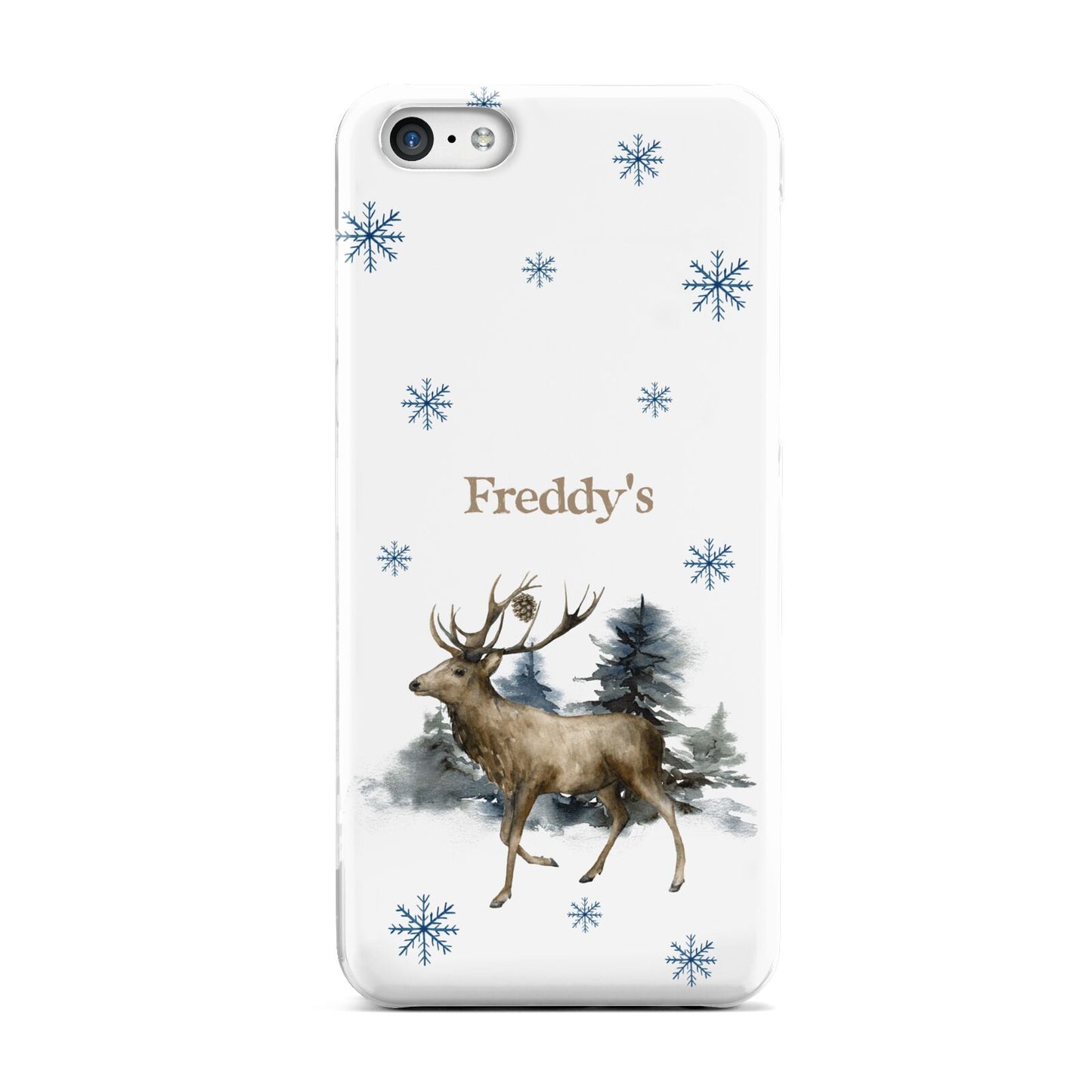 Personalised Name Reindeer Apple iPhone 5c Case