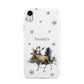Personalised Name Reindeer Apple iPhone XR White 3D Tough Case