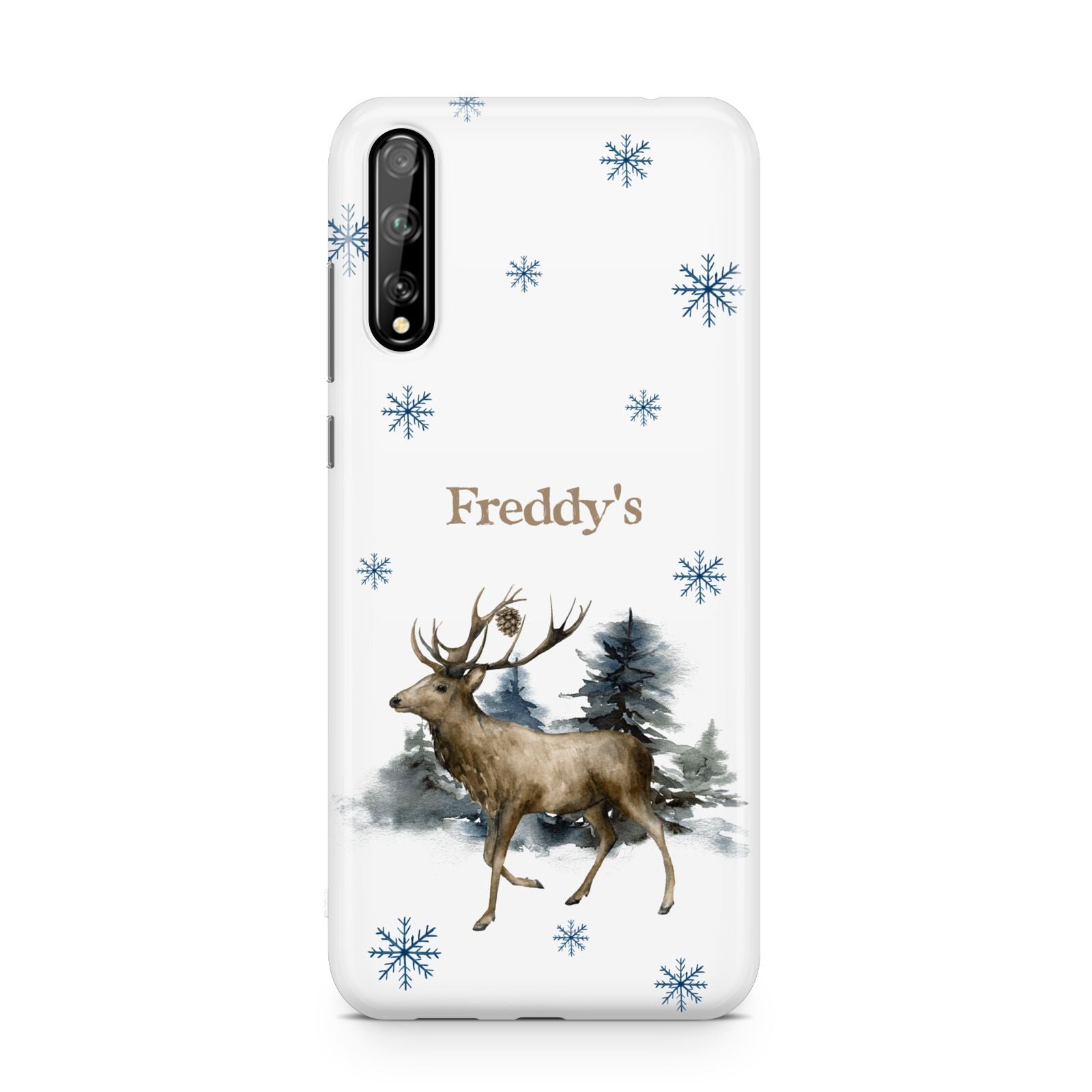 Personalised Name Reindeer Huawei Enjoy 10s Phone Case