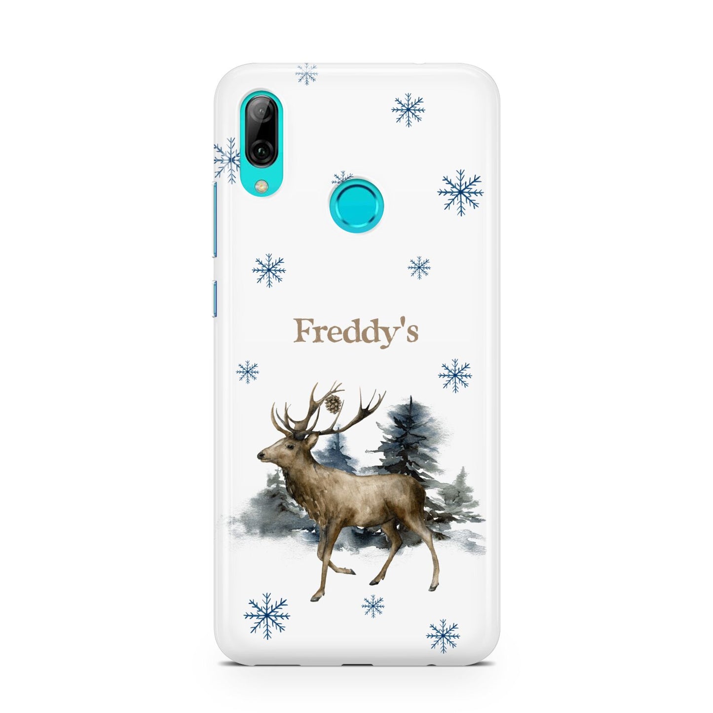 Personalised Name Reindeer Huawei P Smart 2019 Case