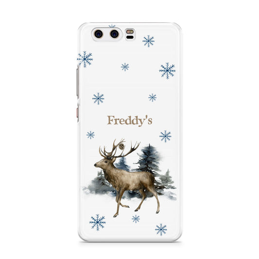 Personalised Name Reindeer Huawei P10 Phone Case