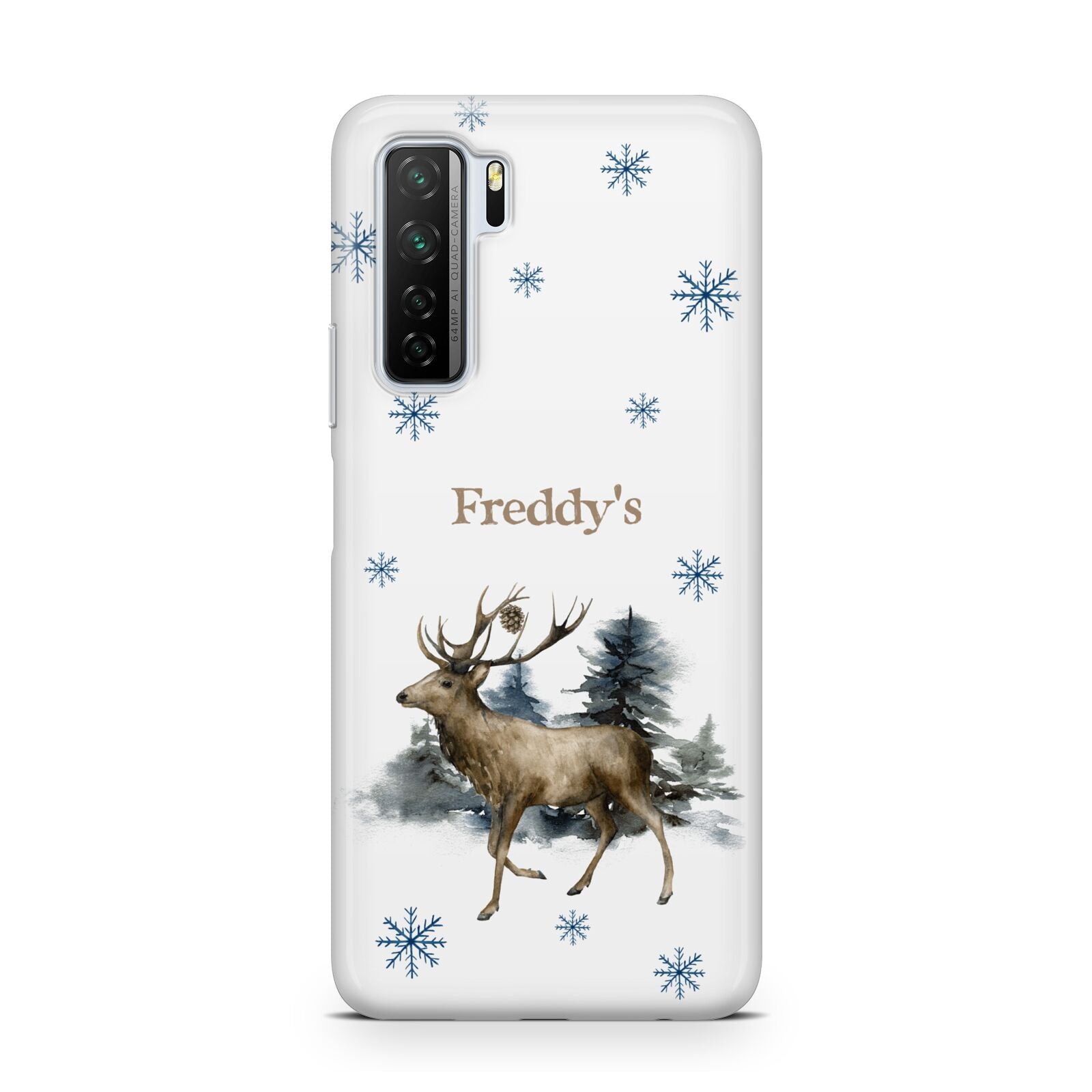 Personalised Name Reindeer Huawei P40 Lite 5G Phone Case