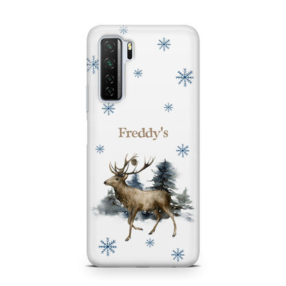 Personalised Name Reindeer Huawei P40 Lite 5G Phone Case