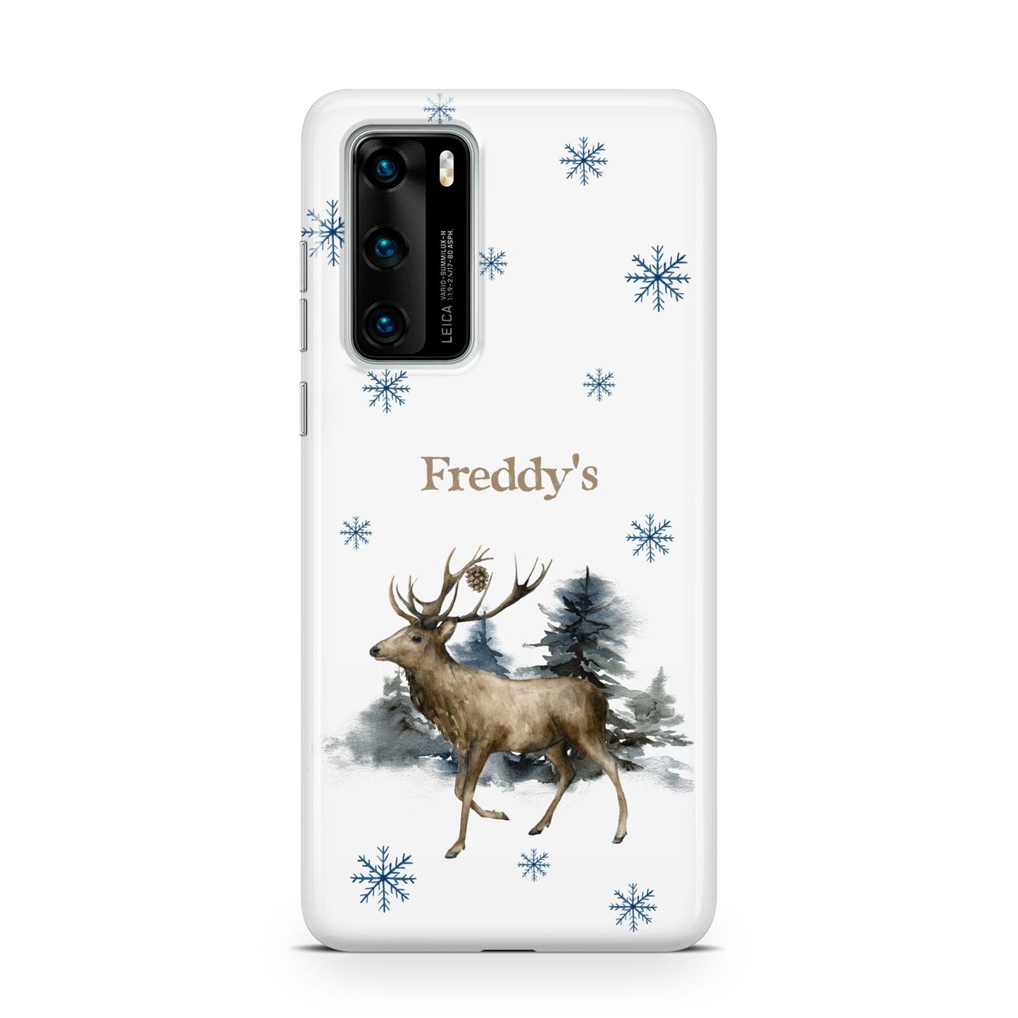 Personalised Name Reindeer Huawei P40 Phone Case