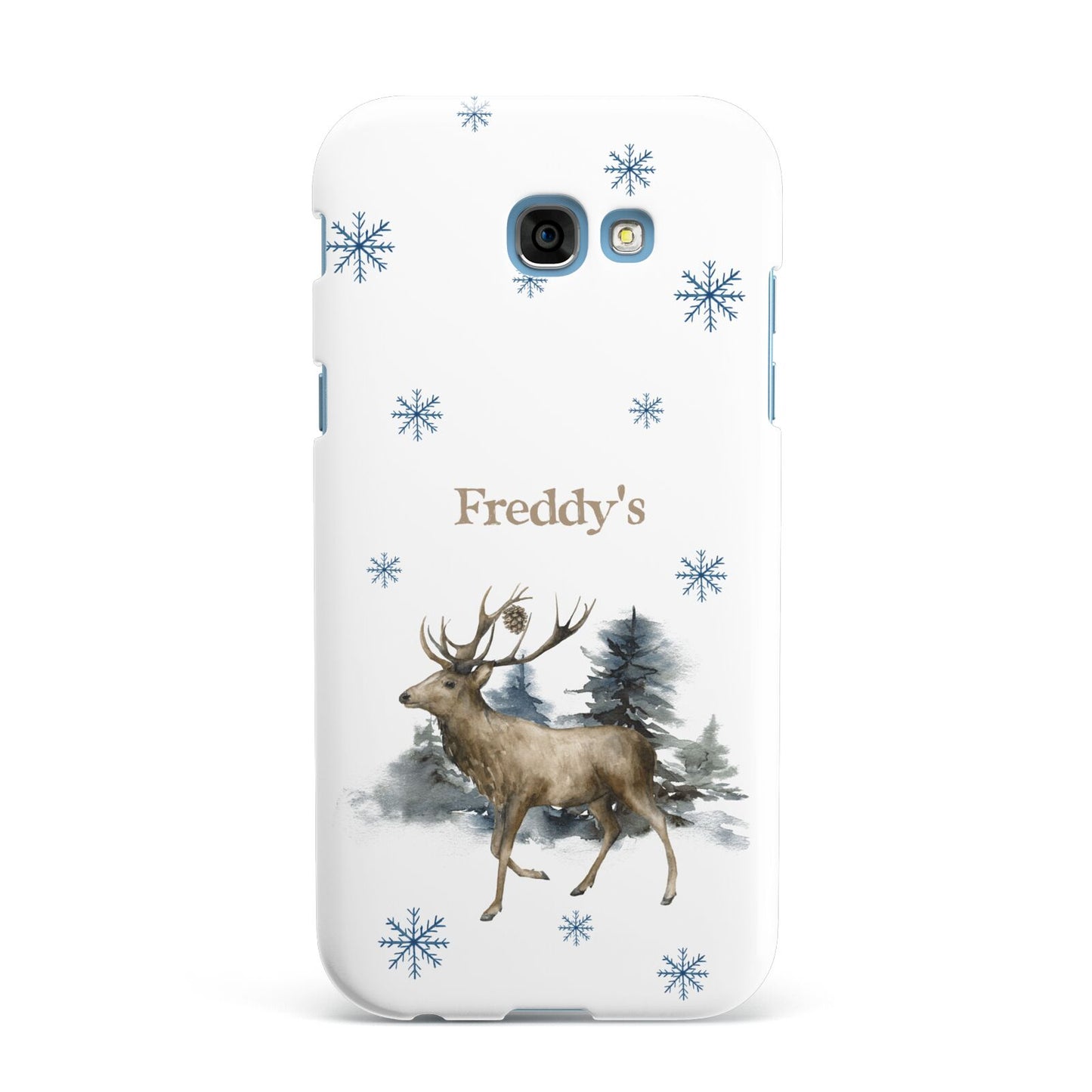 Personalised Name Reindeer Samsung Galaxy A7 2017 Case