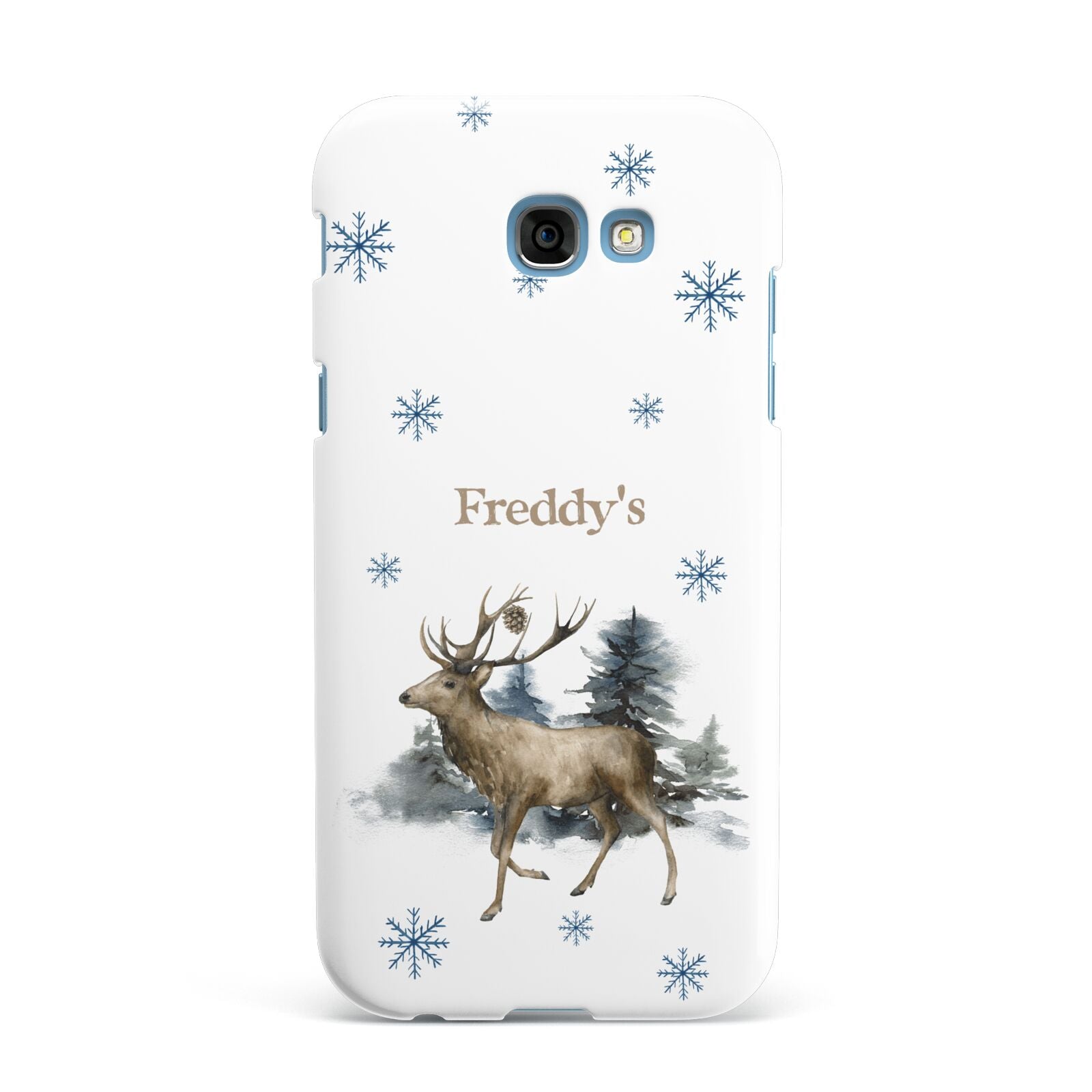 Personalised Name Reindeer Samsung Galaxy A7 2017 Case