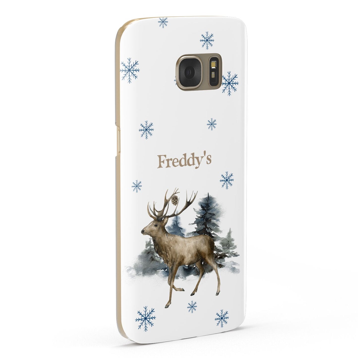 Personalised Name Reindeer Samsung Galaxy Case Fourty Five Degrees