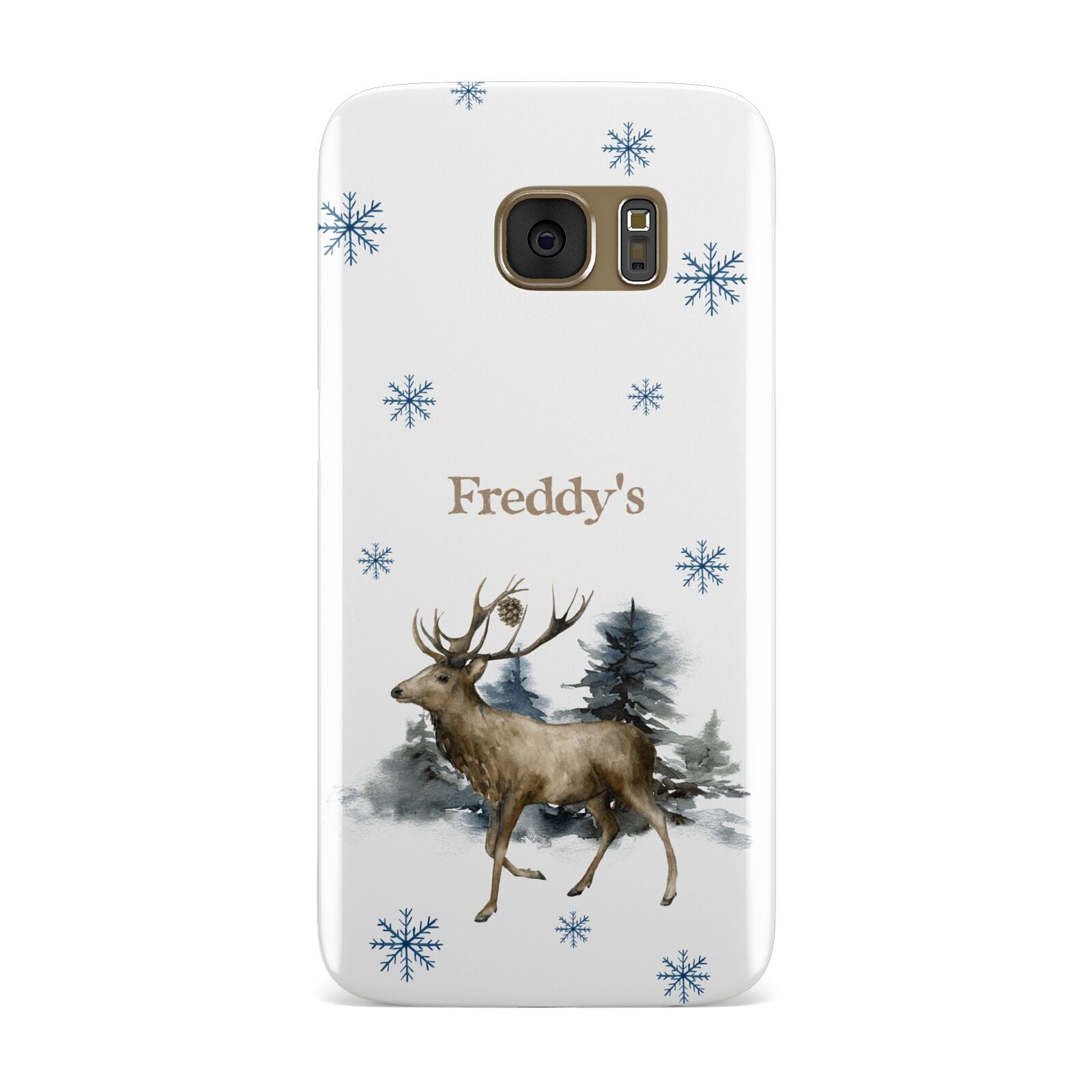 Personalised Name Reindeer Samsung Galaxy Case