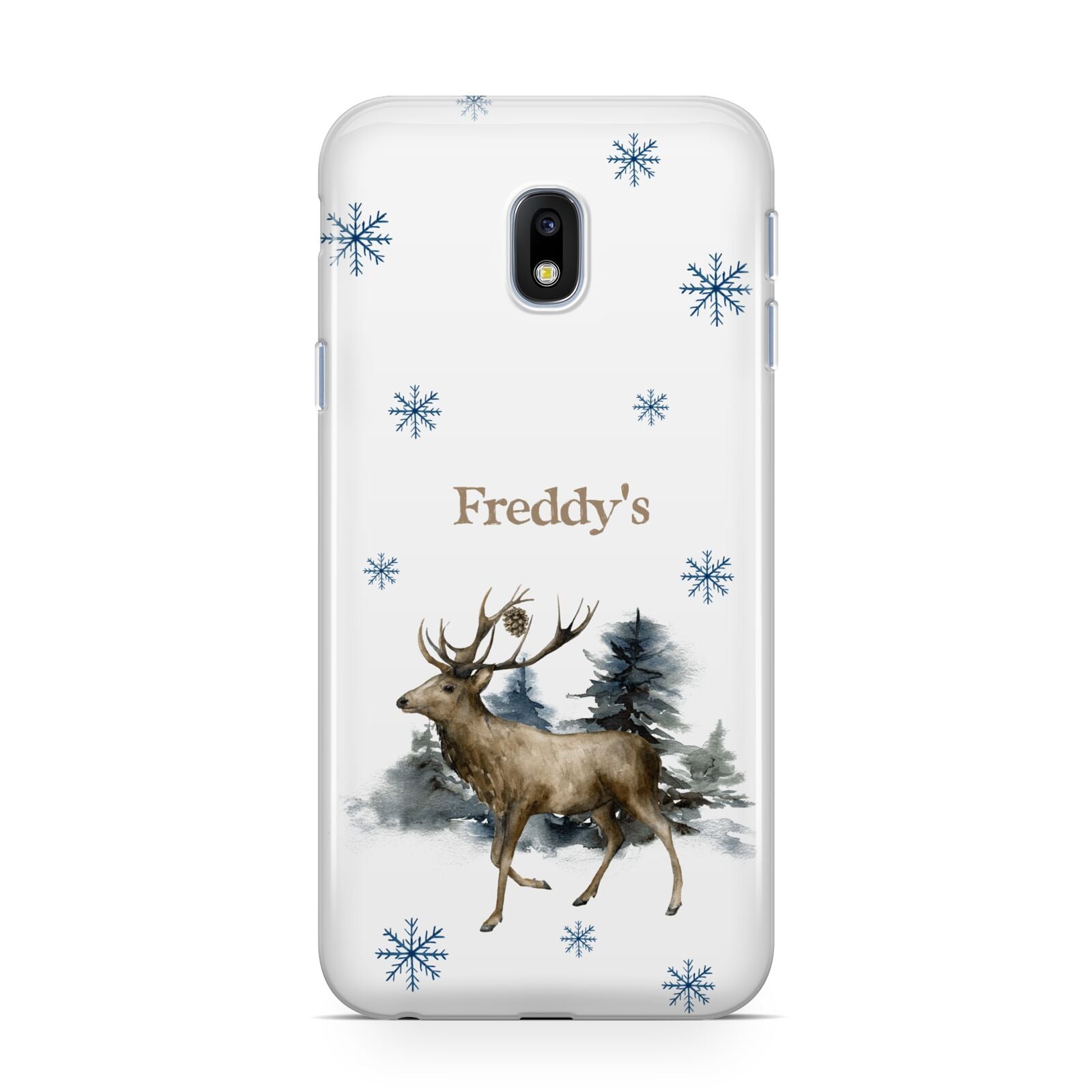 Personalised Name Reindeer Samsung Galaxy J3 2017 Case