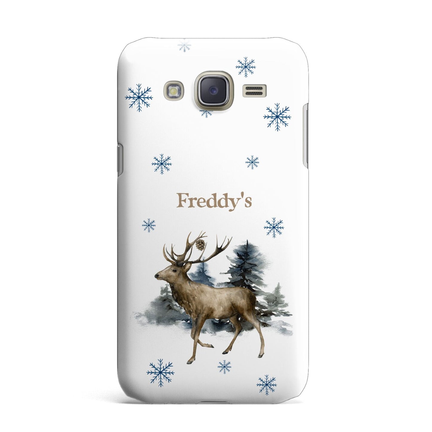 Personalised Name Reindeer Samsung Galaxy J7 Case