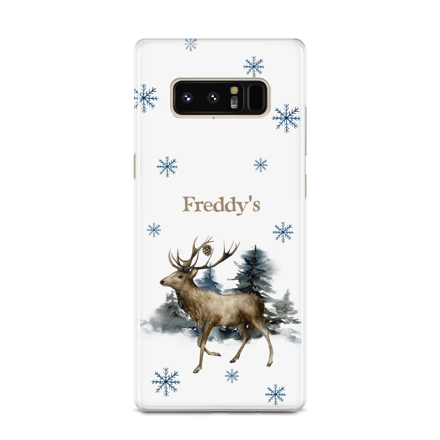 Personalised Name Reindeer Samsung Galaxy Note 8 Case