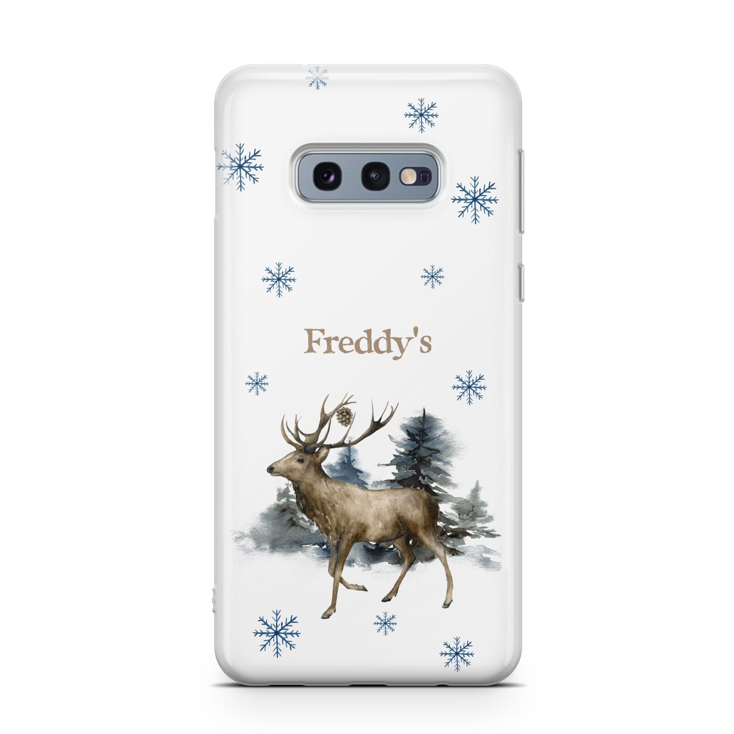 Personalised Name Reindeer Samsung Galaxy S10E Case