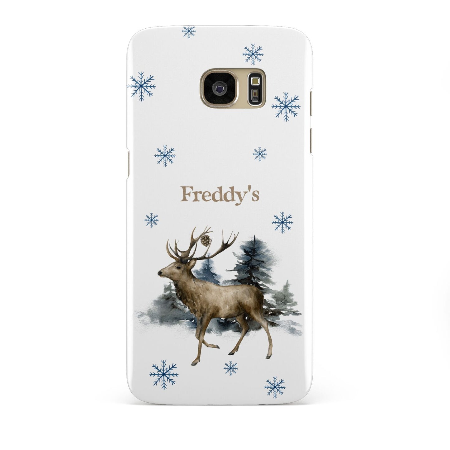 Personalised Name Reindeer Samsung Galaxy S7 Edge Case