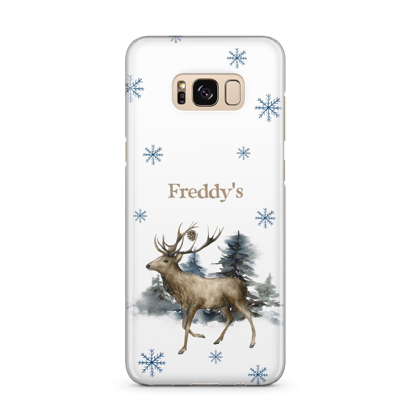 Personalised Name Reindeer Samsung Galaxy S8 Plus Case