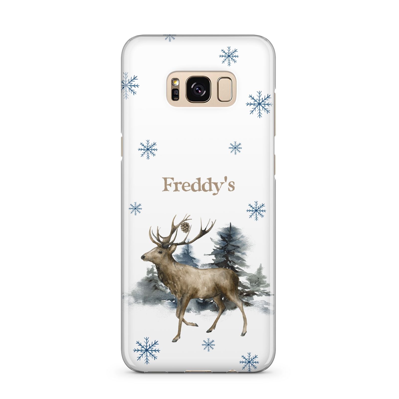 Personalised Name Reindeer Samsung Galaxy S8 Plus Case