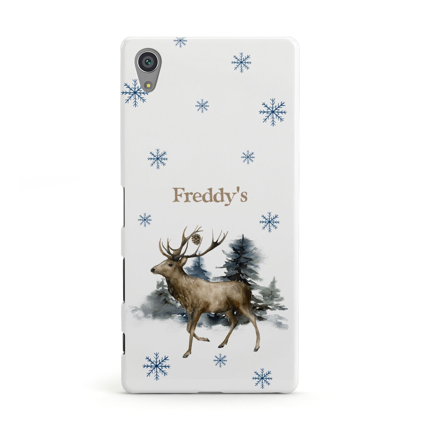 Personalised Name Reindeer Sony Xperia Case