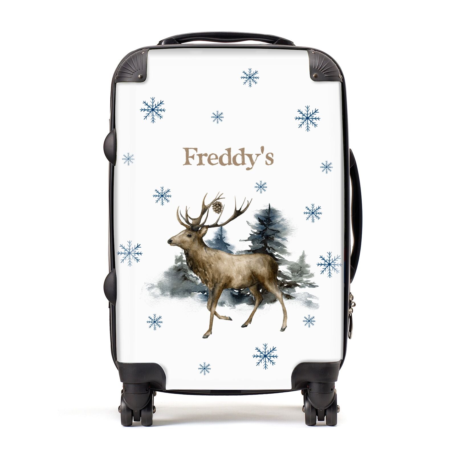 Personalised Name Reindeer Suitcase