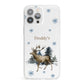 Personalised Name Reindeer iPhone 13 Pro Max Clear Bumper Case