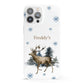 Personalised Name Reindeer iPhone 13 Pro Max Full Wrap 3D Snap Case
