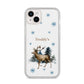 Personalised Name Reindeer iPhone 14 Plus Clear Tough Case Starlight