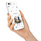 Personalised Name Reindeer iPhone 7 Bumper Case on Silver iPhone Alternative Image