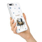 Personalised Name Reindeer iPhone 7 Plus Bumper Case on Silver iPhone Alternative Image