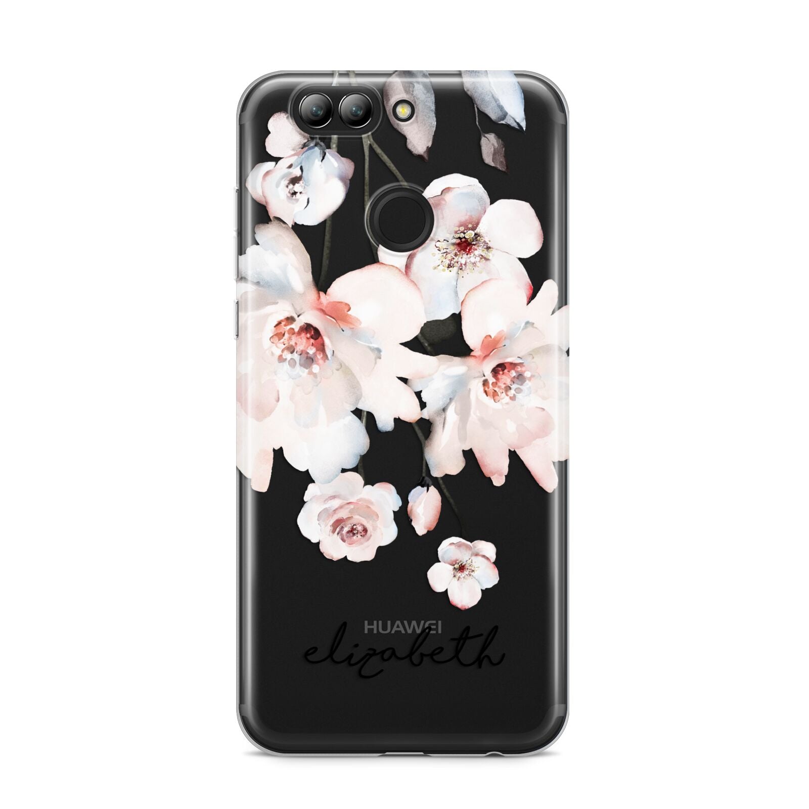 Personalised Name Roses Watercolour Huawei Nova 2s Phone Case