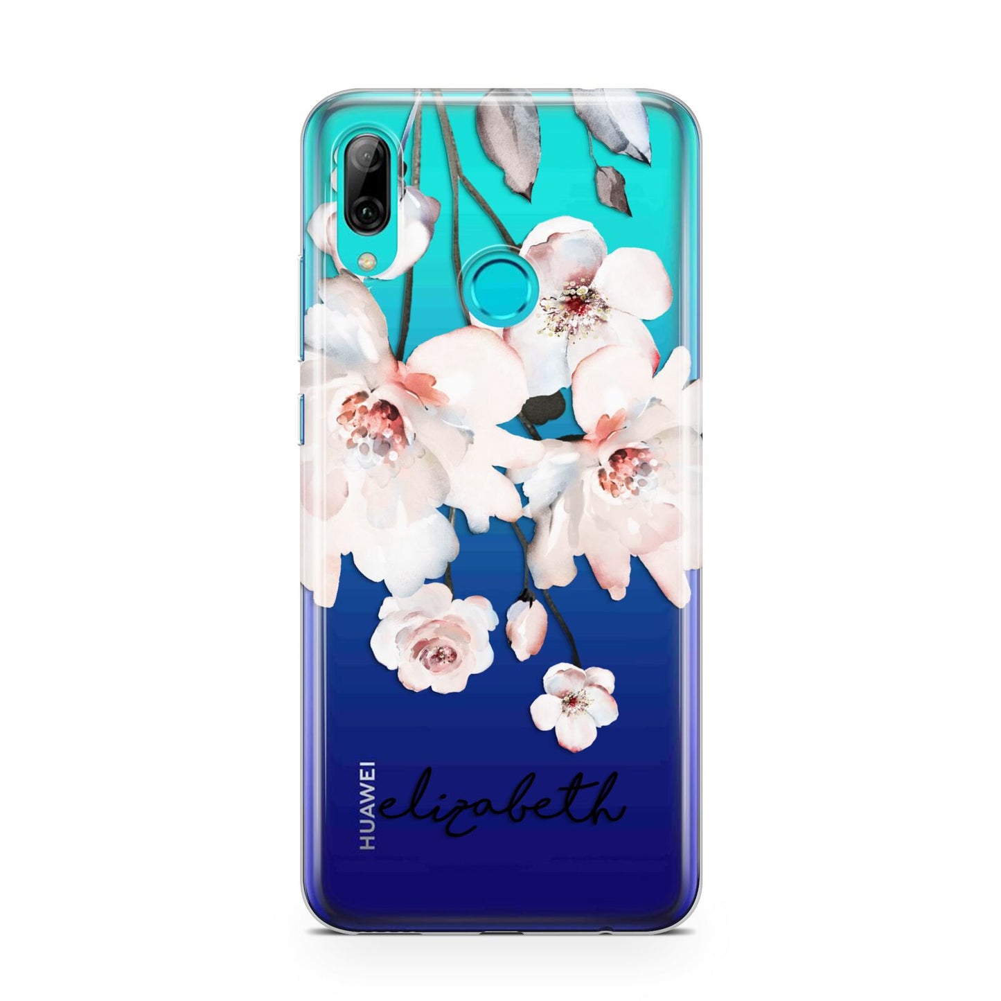 Personalised Name Roses Watercolour Huawei P Smart 2019 Case