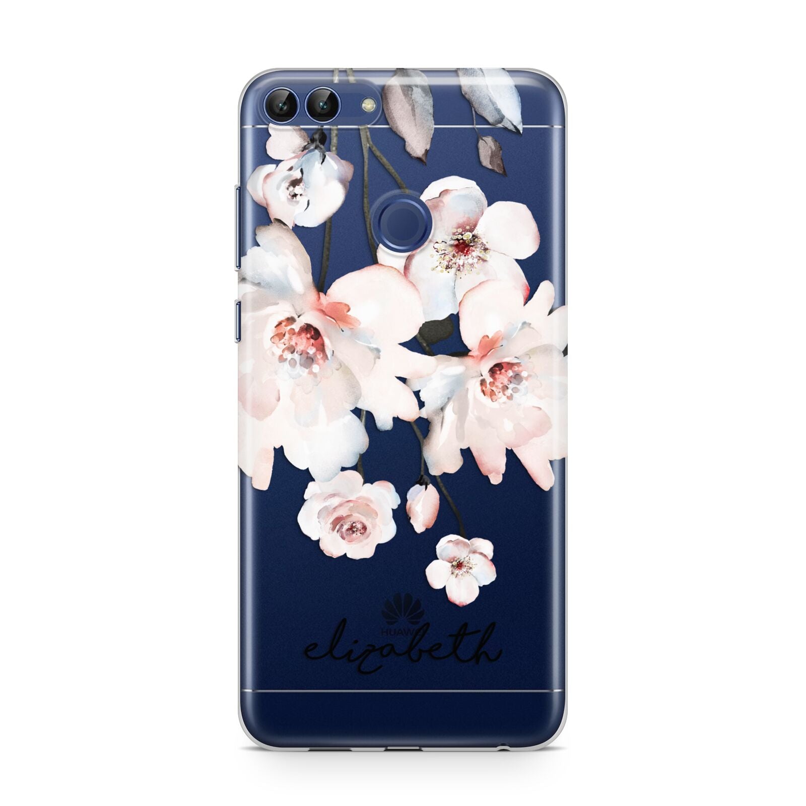 Personalised Name Roses Watercolour Huawei P Smart Case