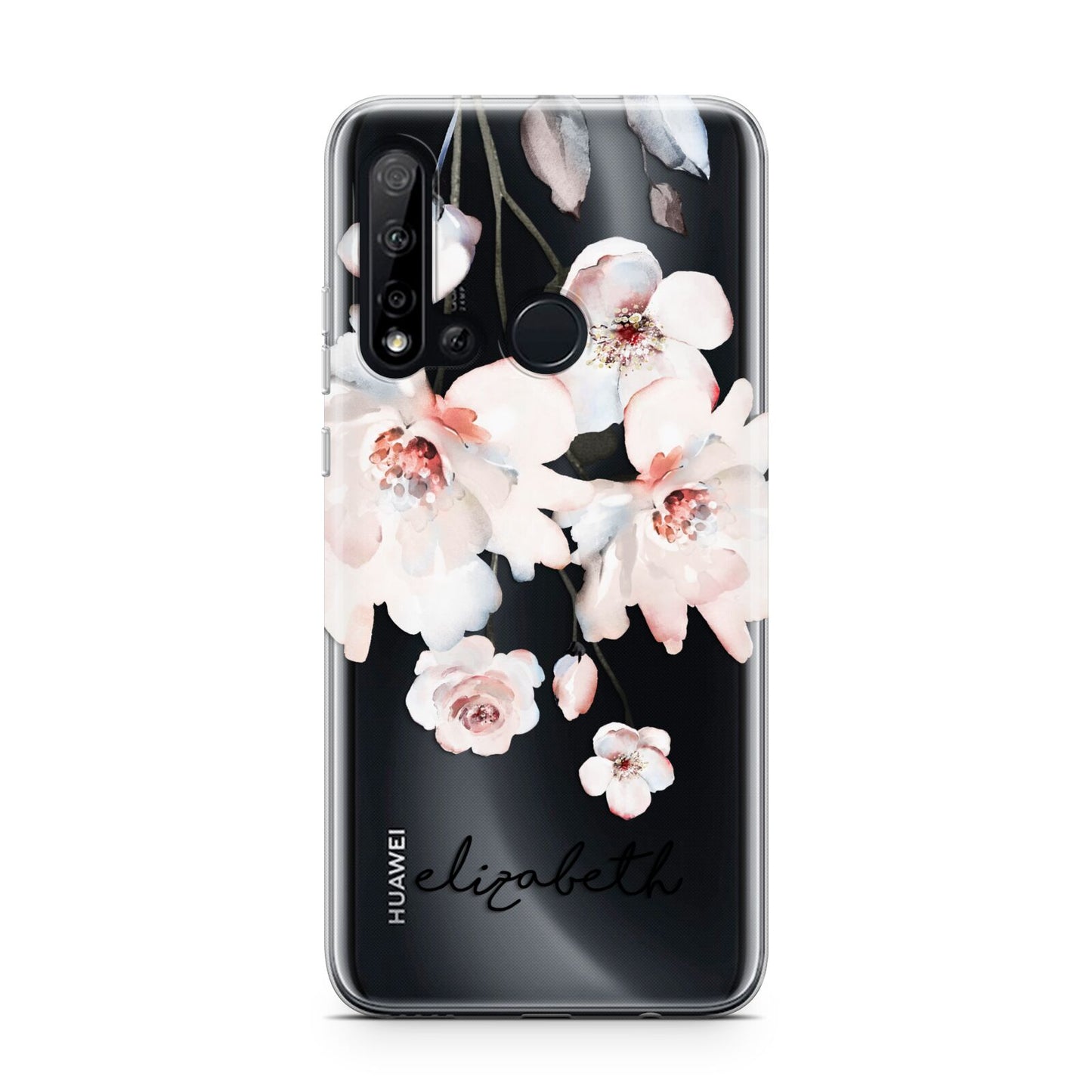 Personalised Name Roses Watercolour Huawei P20 Lite 5G Phone Case