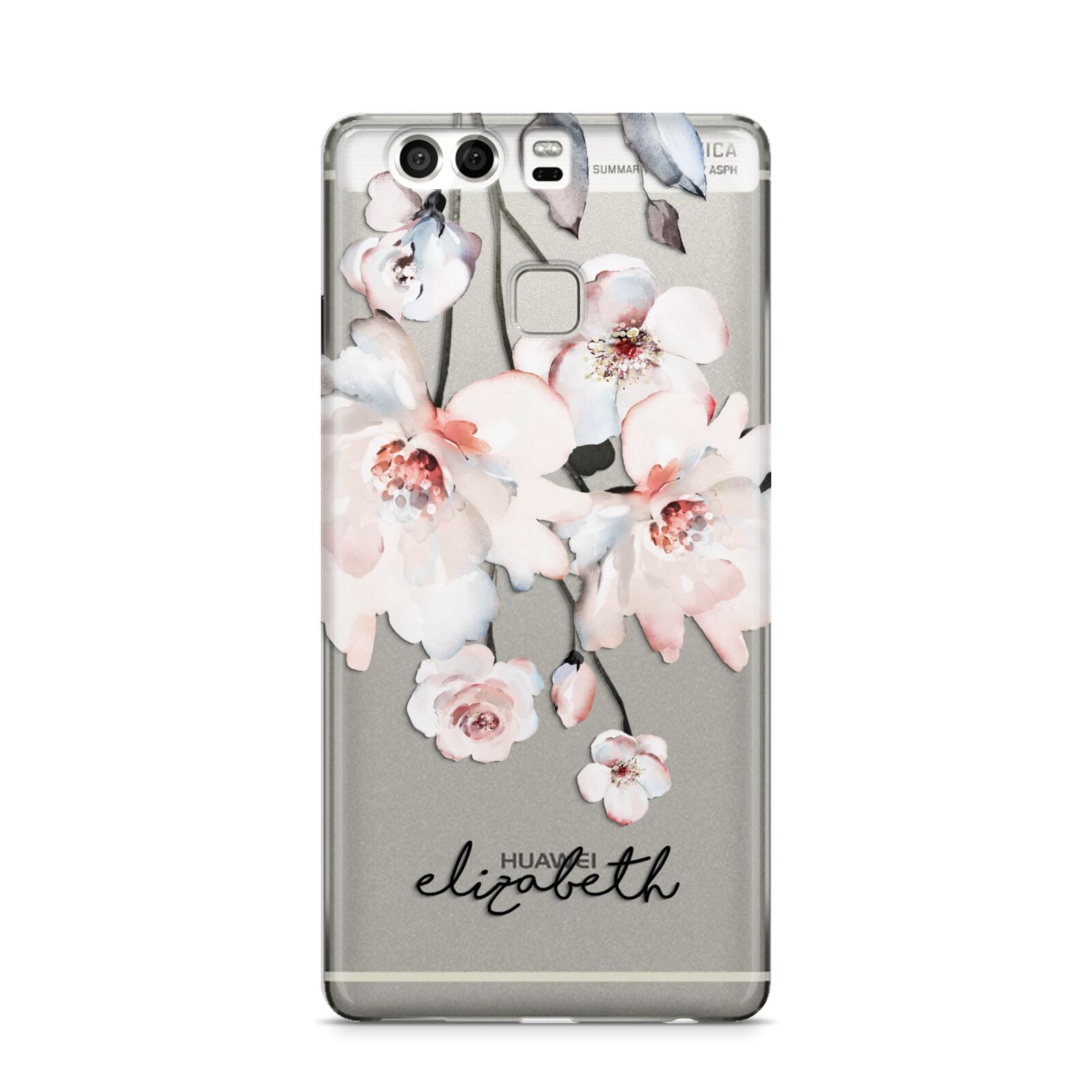 Personalised Name Roses Watercolour Huawei P9 Case