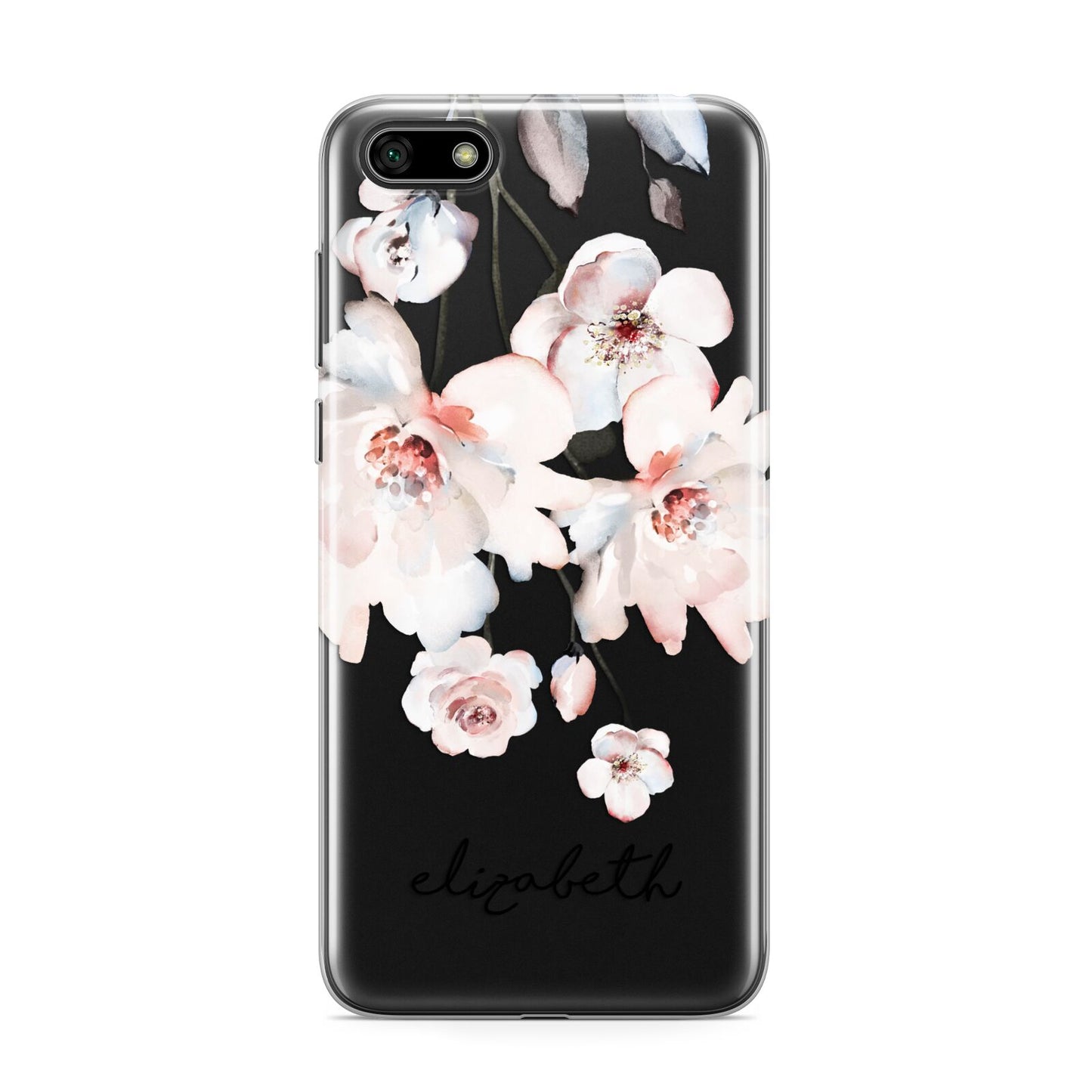 Personalised Name Roses Watercolour Huawei Y5 Prime 2018 Phone Case