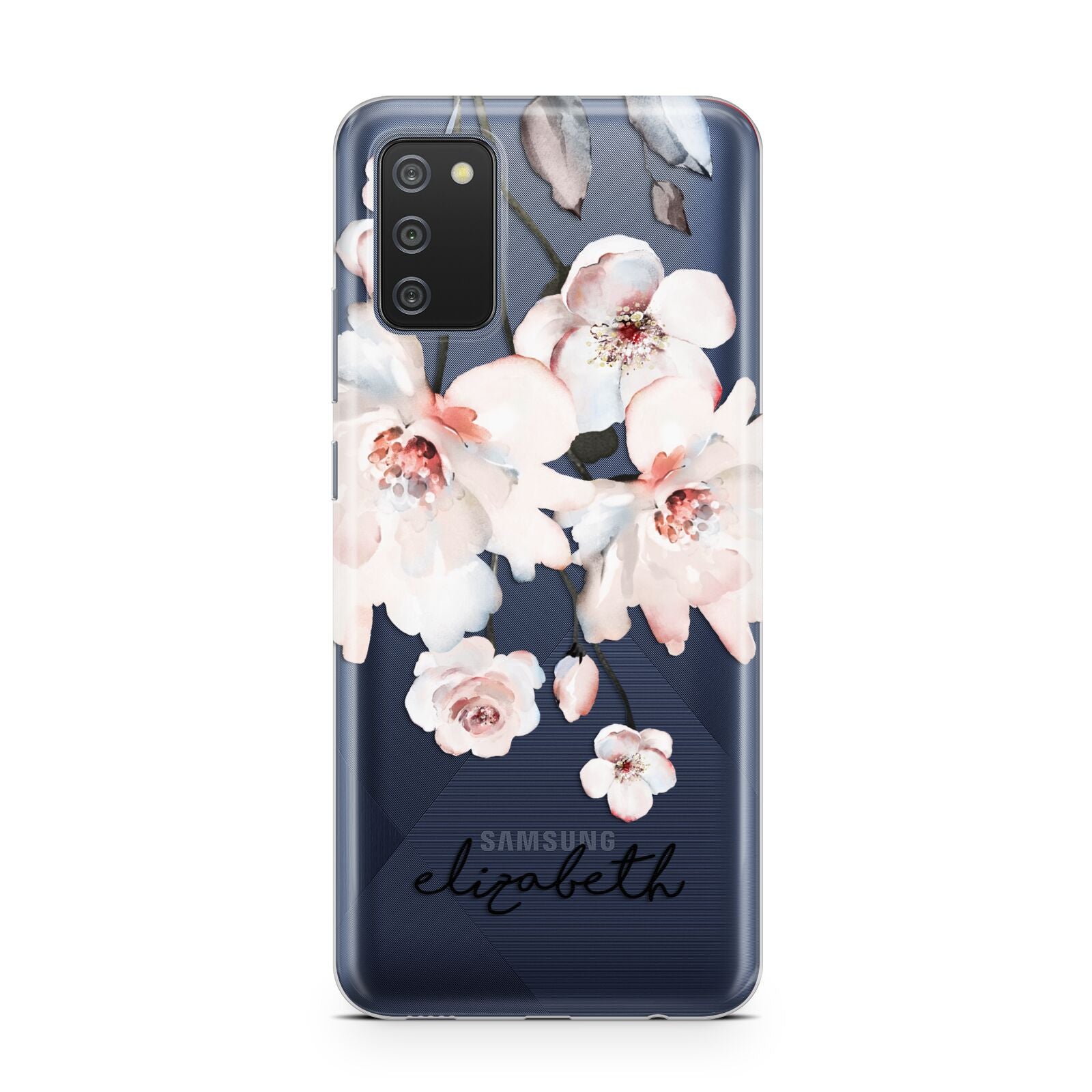 Personalised Name Roses Watercolour Samsung A02s Case