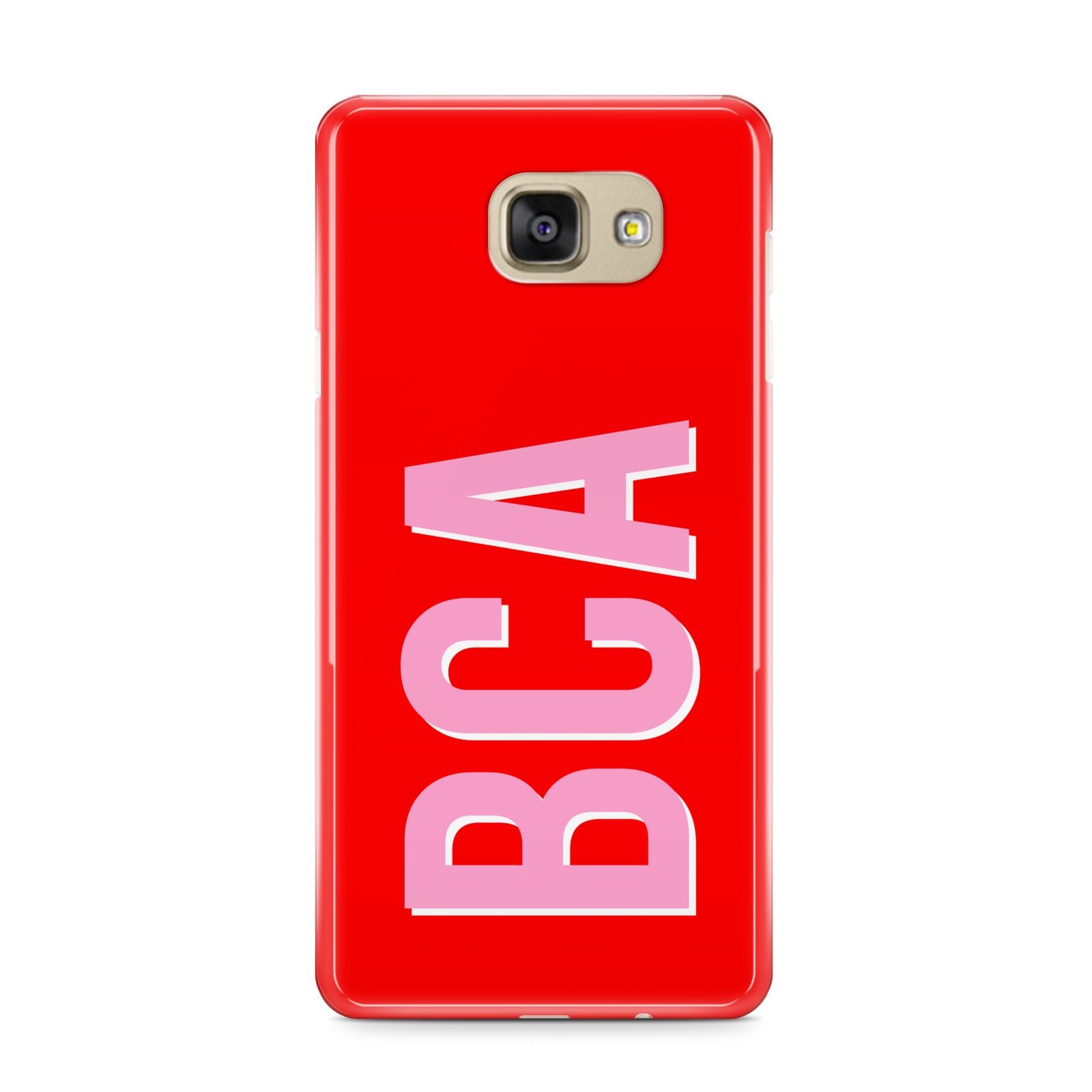 Personalised Name Samsung Galaxy A9 2016 Case on gold phone