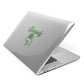 Personalised Name Shamrock Apple MacBook Case Side View