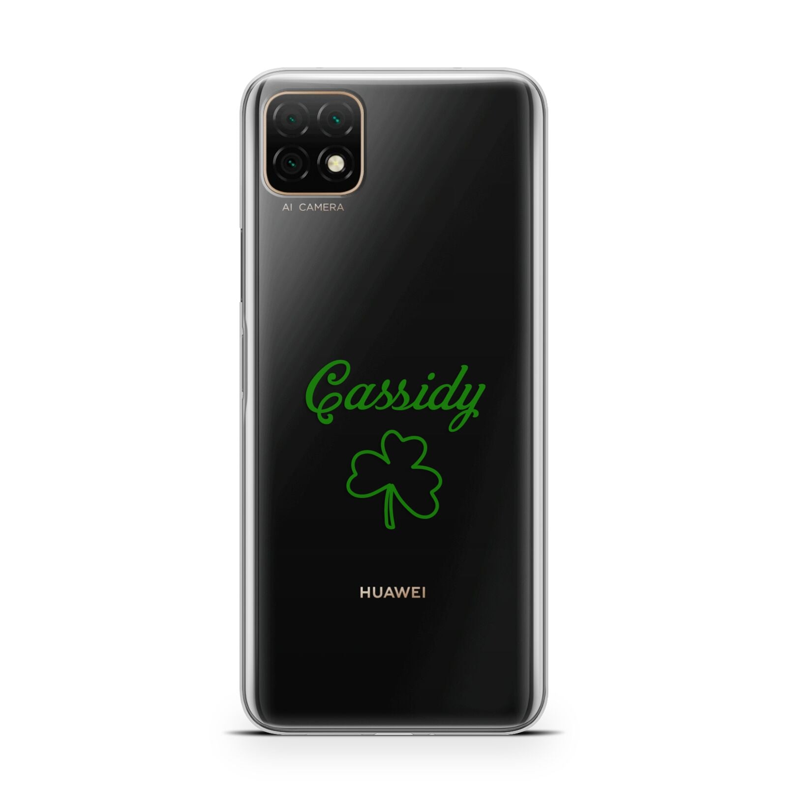 Personalised Name Shamrock Huawei Enjoy 20 Phone Case