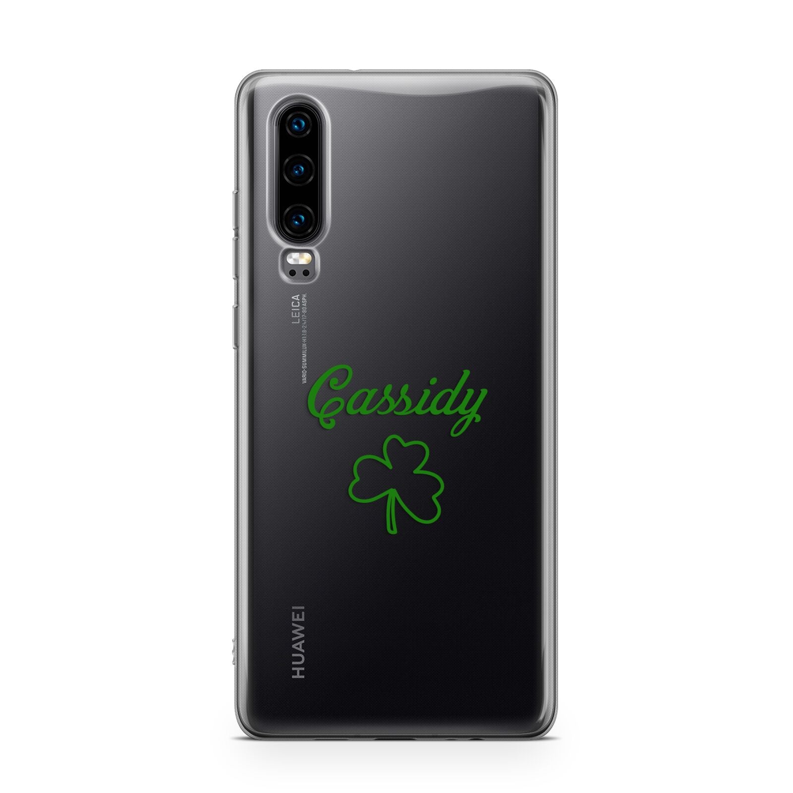 Personalised Name Shamrock Huawei P30 Phone Case