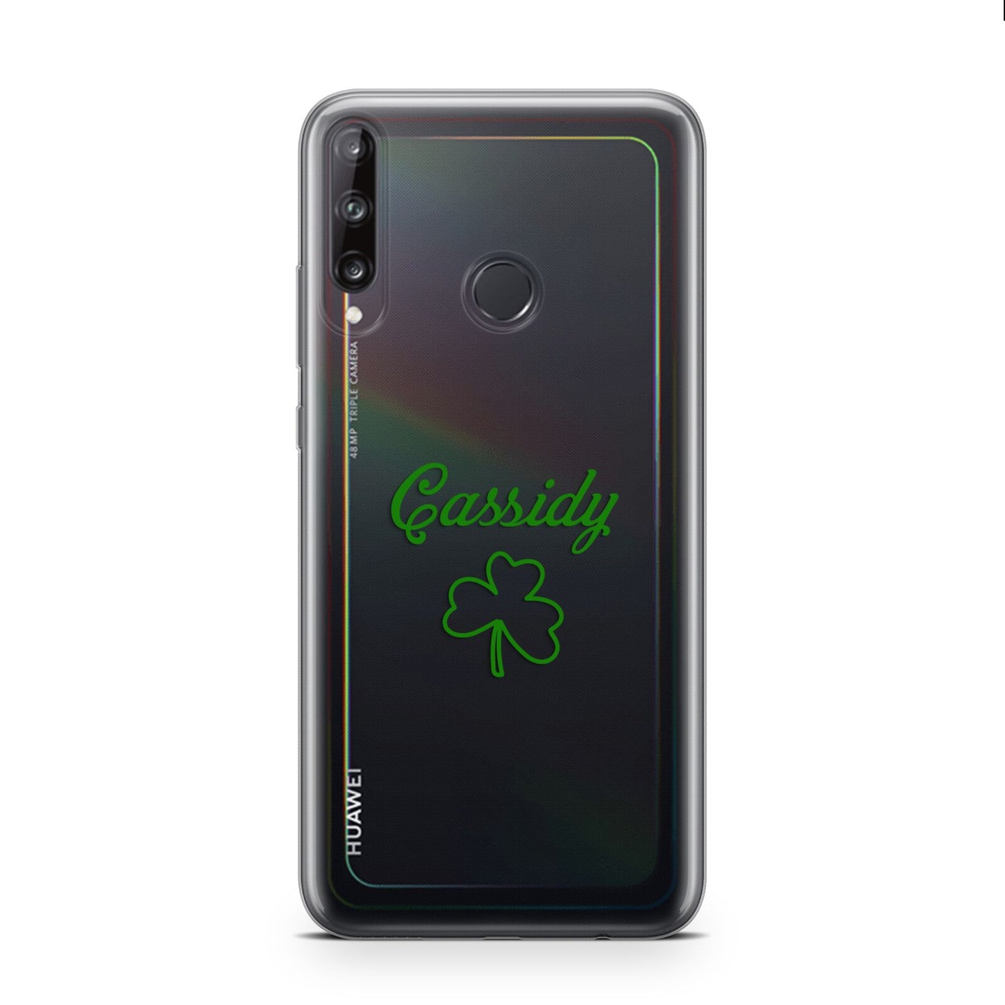 Personalised Name Shamrock Huawei P40 Lite E Phone Case