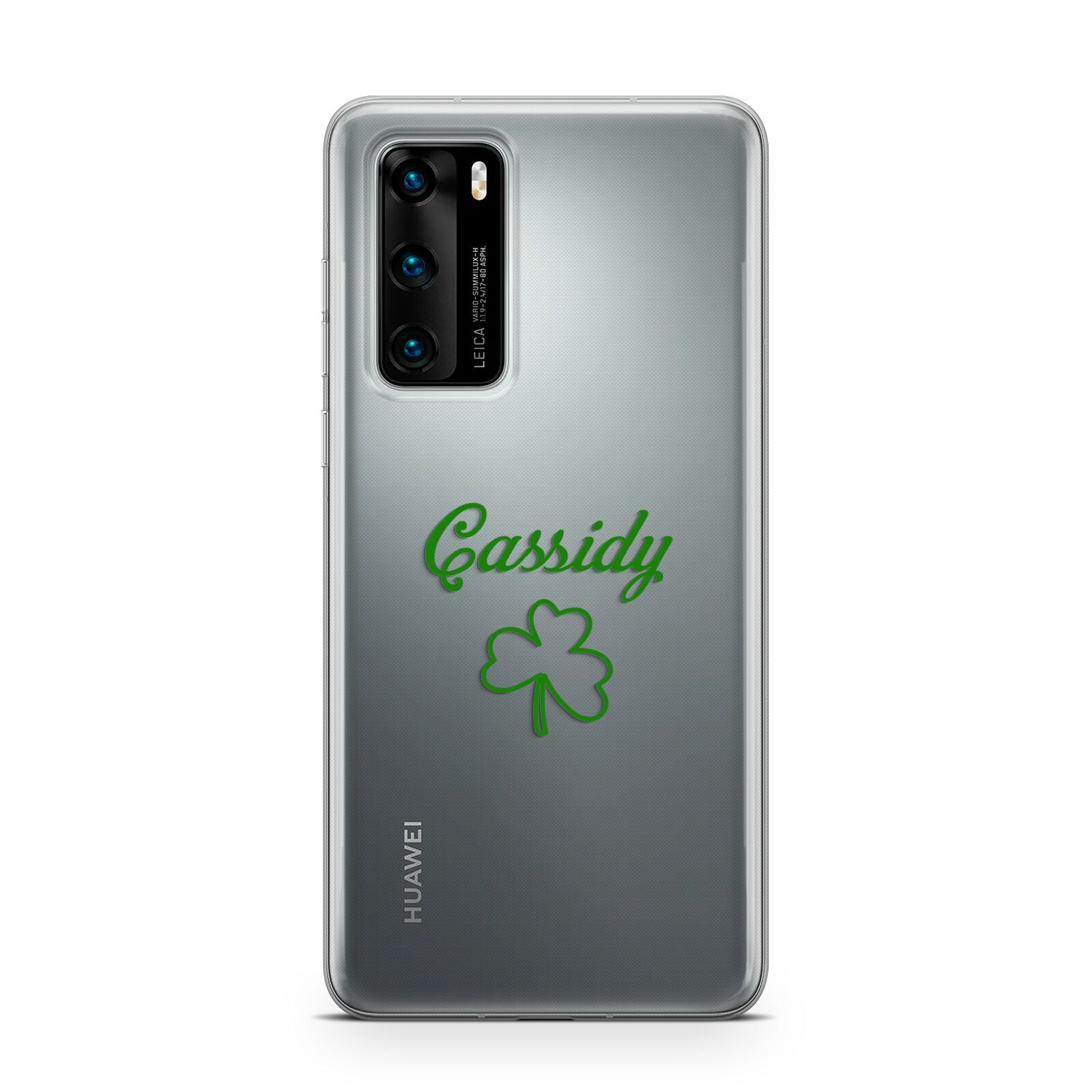 Personalised Name Shamrock Huawei P40 Phone Case