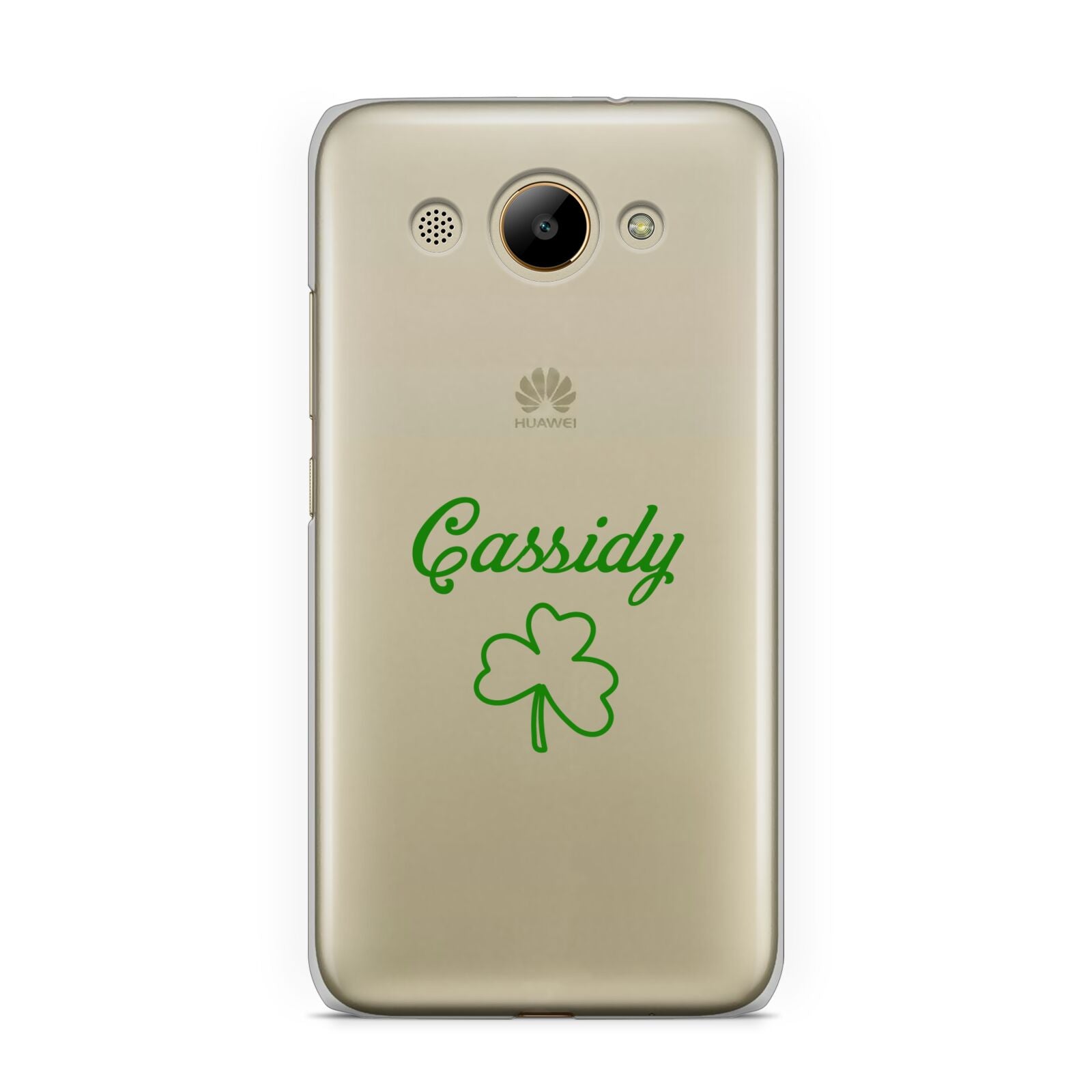 Personalised Name Shamrock Huawei Y3 2017