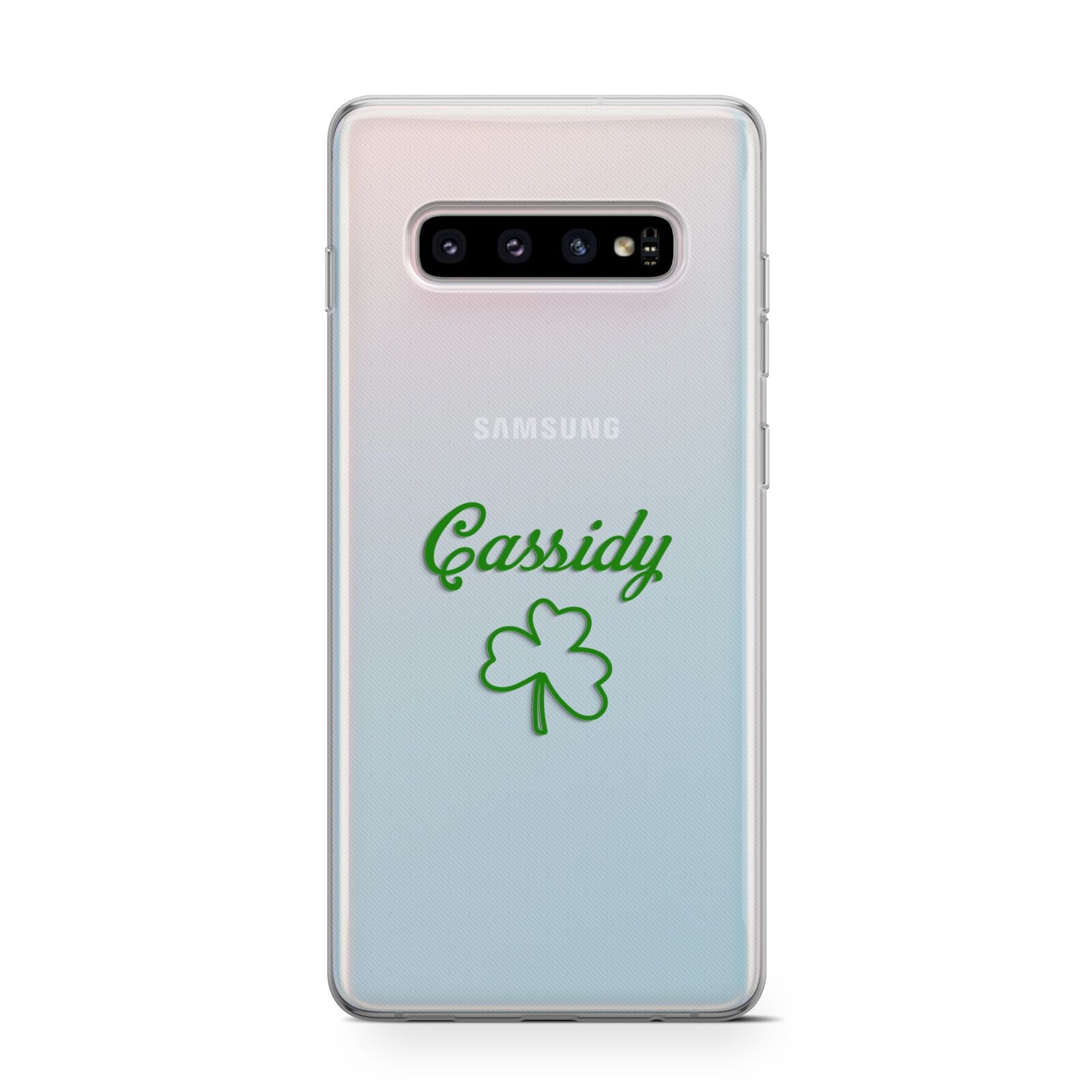 Personalised Name Shamrock Protective Samsung Galaxy Case