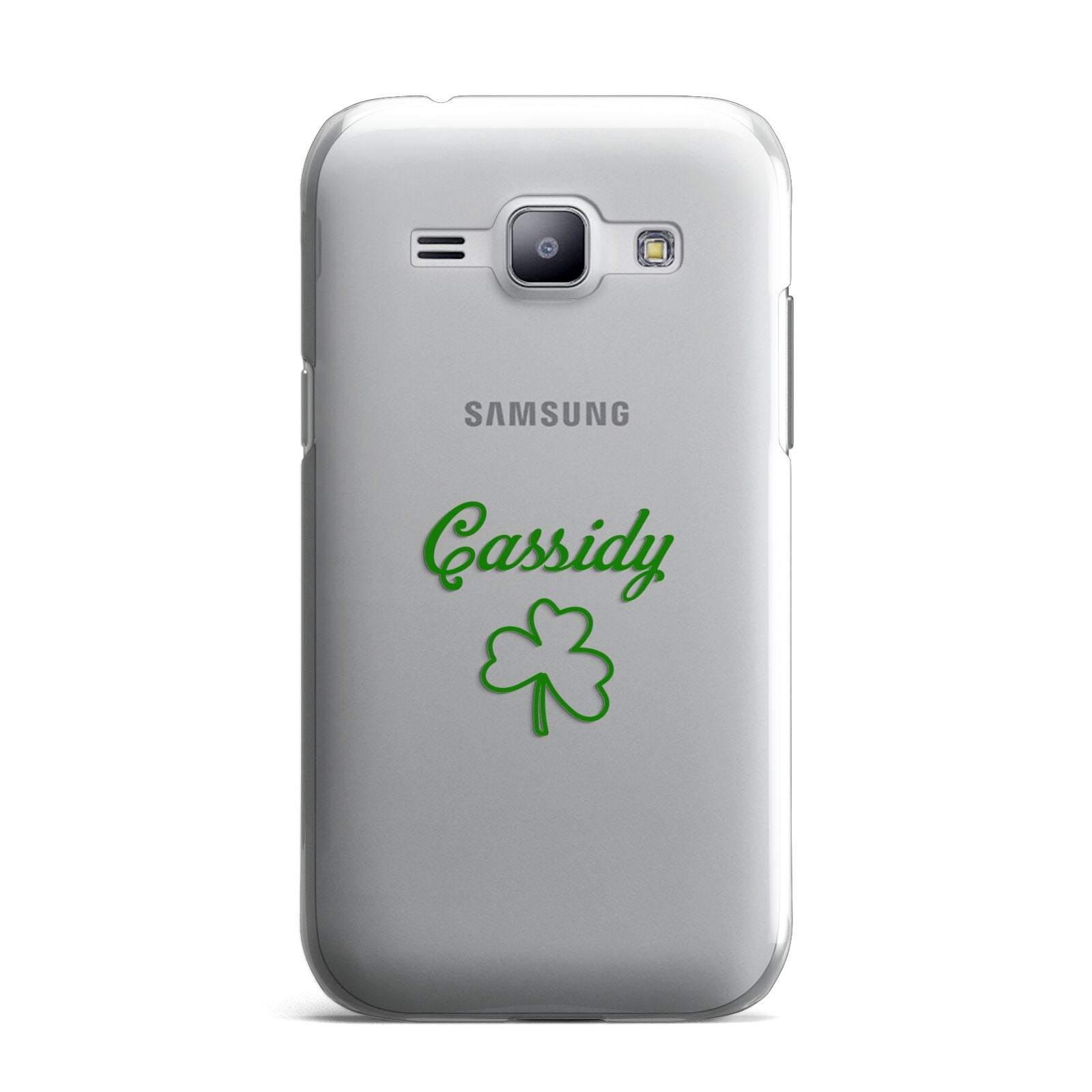 Personalised Name Shamrock Samsung Galaxy J1 2015 Case