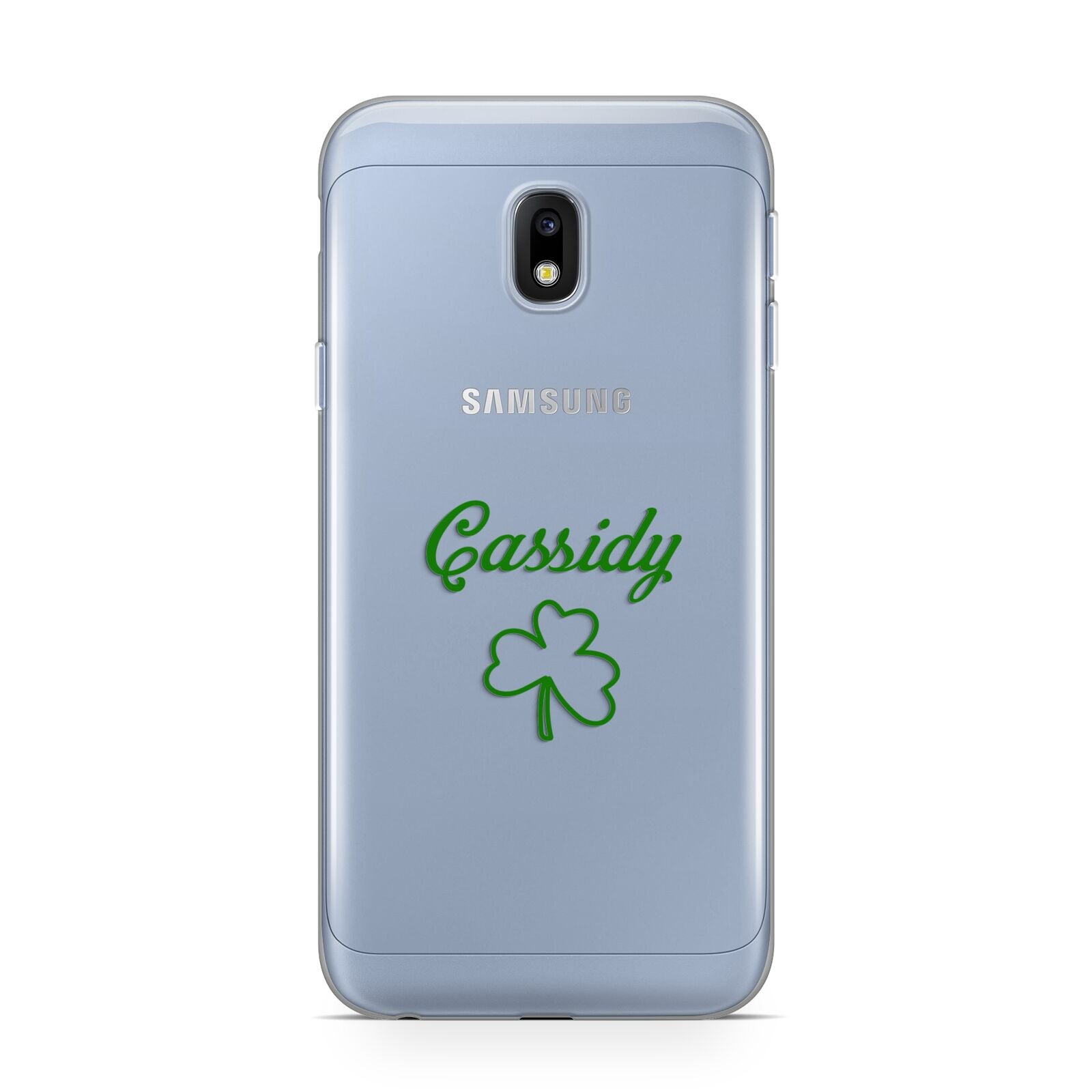 Personalised Name Shamrock Samsung Galaxy J3 2017 Case