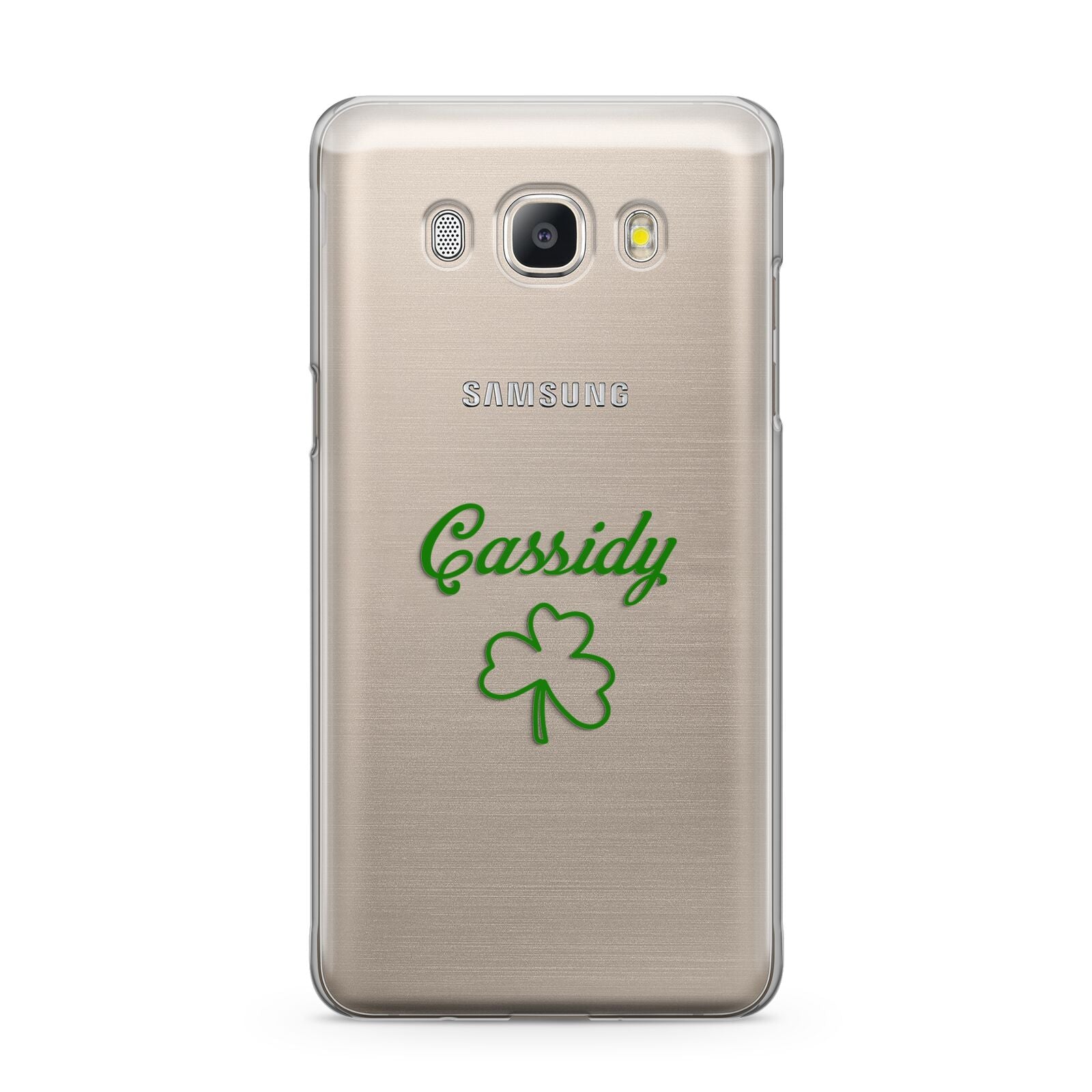 Personalised Name Shamrock Samsung Galaxy J5 2016 Case