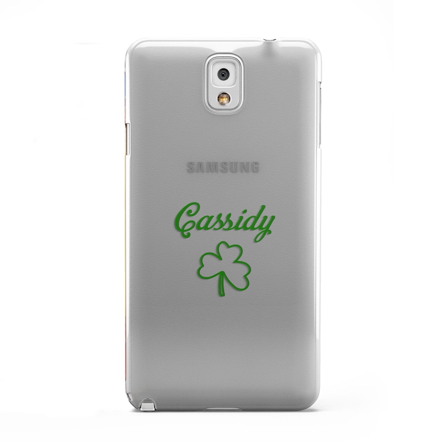 Personalised Name Shamrock Samsung Galaxy Note 3 Case