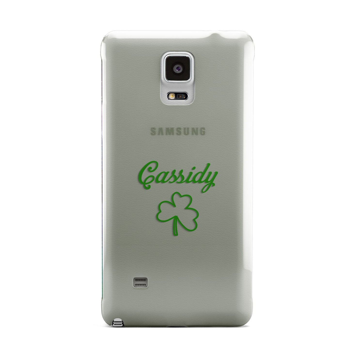 Personalised Name Shamrock Samsung Galaxy Note 4 Case