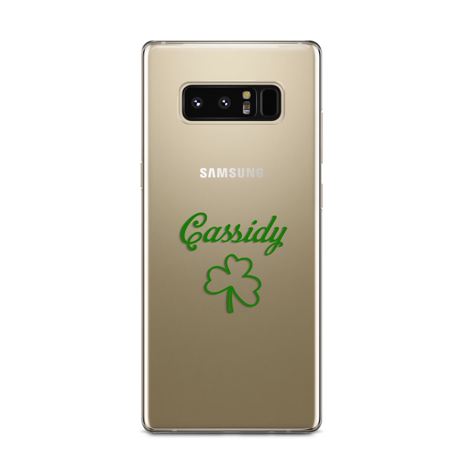 Personalised Name Shamrock Samsung Galaxy Note 8 Case