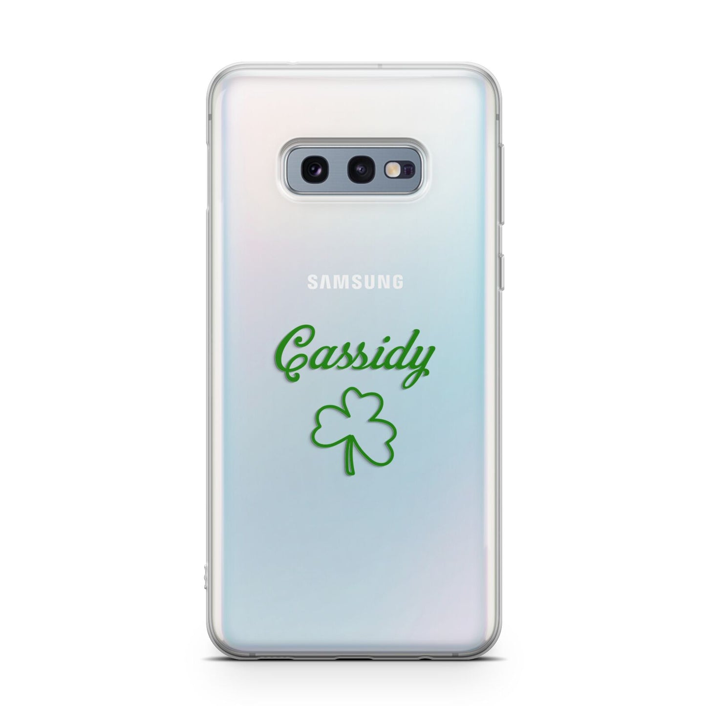 Personalised Name Shamrock Samsung Galaxy S10E Case