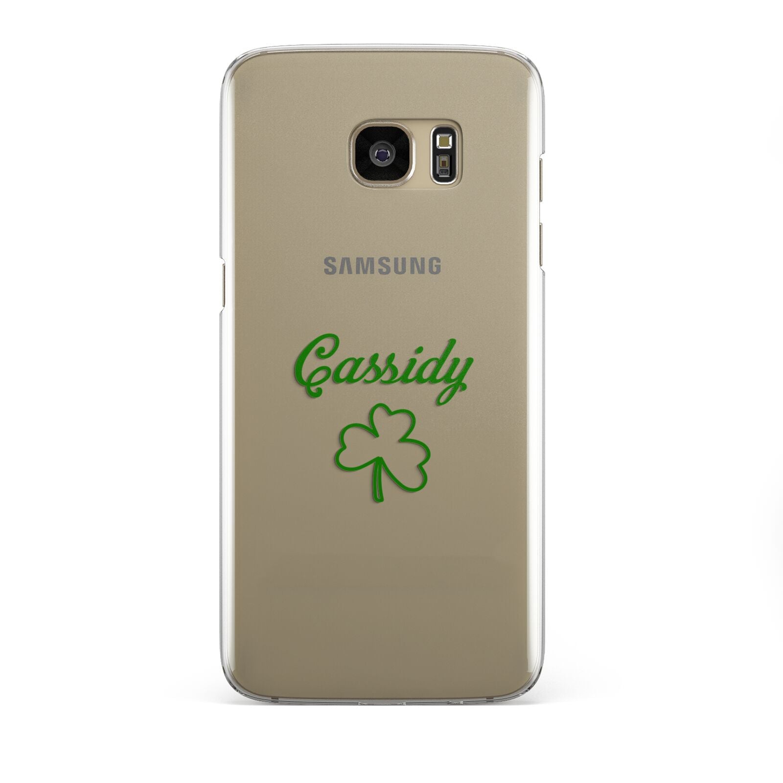 Personalised Name Shamrock Samsung Galaxy S7 Edge Case