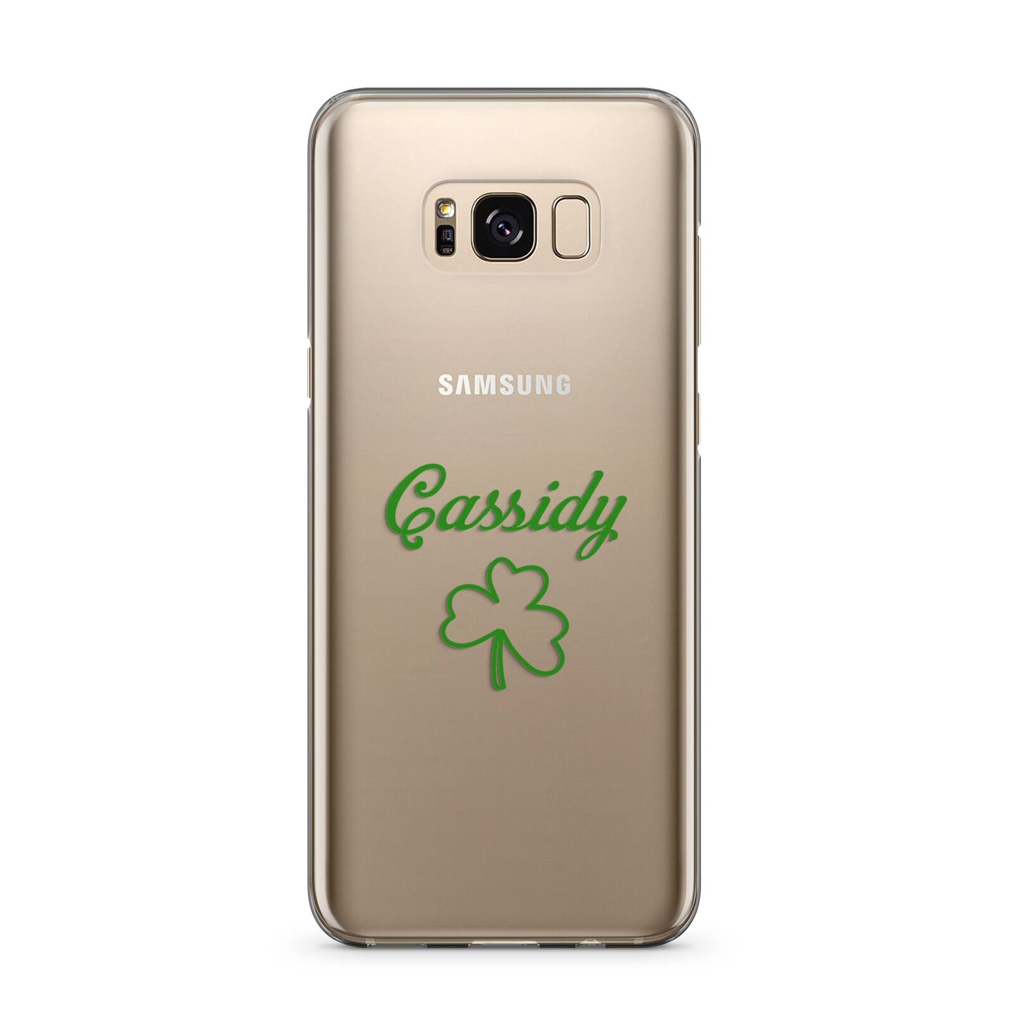 Personalised Name Shamrock Samsung Galaxy S8 Plus Case